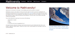 Desktop Screenshot of mathiversity.com
